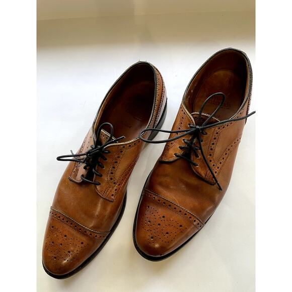 Allen Edmonds Sanford Brown Cap Toe Oxfords Mens 11.5 A (Narrow) USA main image 9